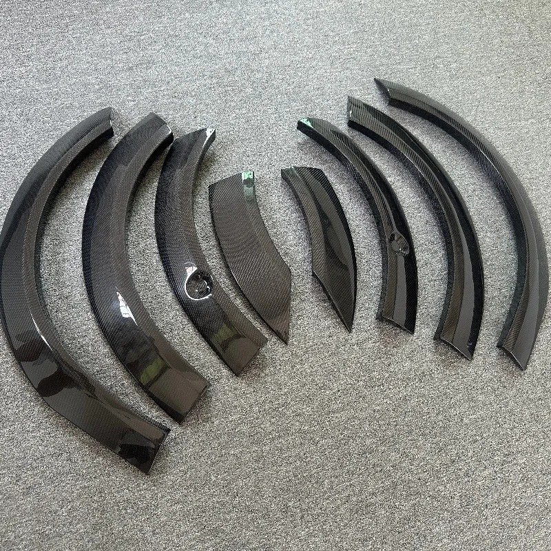Used for  Model X Modification TOPCAR Style Carbon Fiber Wheel Arch Mudguard Wide Body External Packaging Body Kit